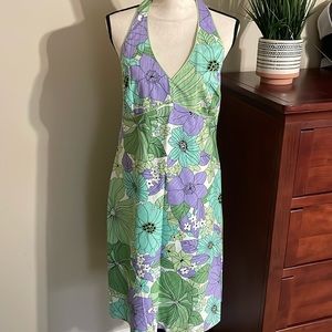 LOFT Ann Taylor Halter Tie Back Cocktail Fun Occasion Dress